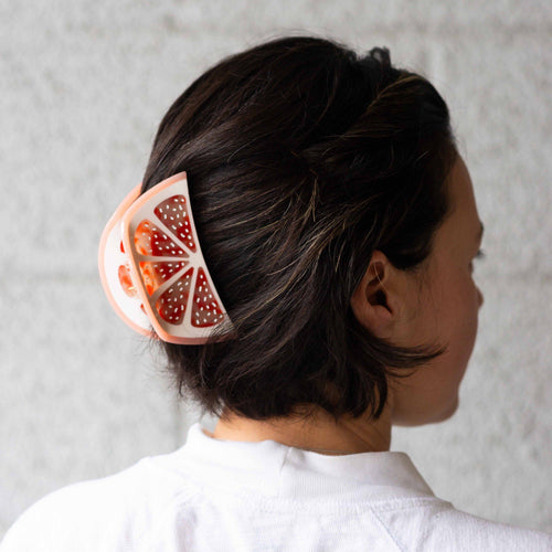 Jenny Lemons - Large Grapefruit Slice Hair Claw Clip