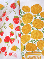 The Neighborgoods - MARI BERRY (Marigold, Strawberry) - Tea Towel Set of 2