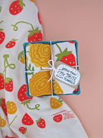 The Neighborgoods - MARI BERRY (Marigold, Strawberry) - Tea Towel Set of 2