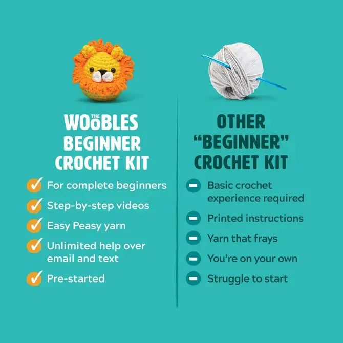 The Woobles - Billy the Unicorn Beginner Crochet Kit