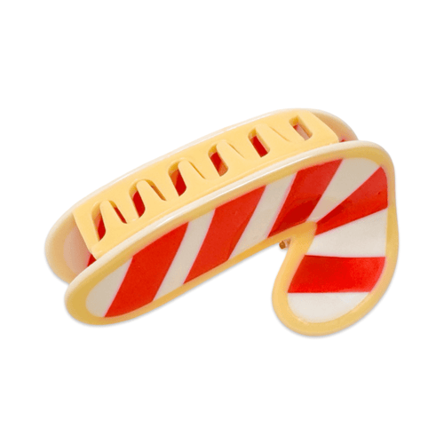 Jenny Lemons - Midi Candy Cane Holiday Cookie Hair Claw Clip