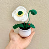 PinkLadyWorkshop - Crochet Orange Poppy Flower | Handmade Finished: Orange