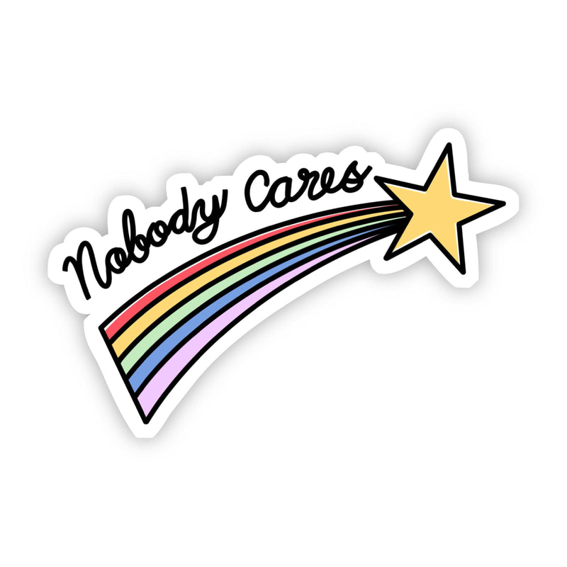 Big Moods - Nobody Cares Shooting Star Sticker