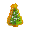Jenny Lemons - Midi Christmas Tree Holiday Cookie Hair Claw Clip