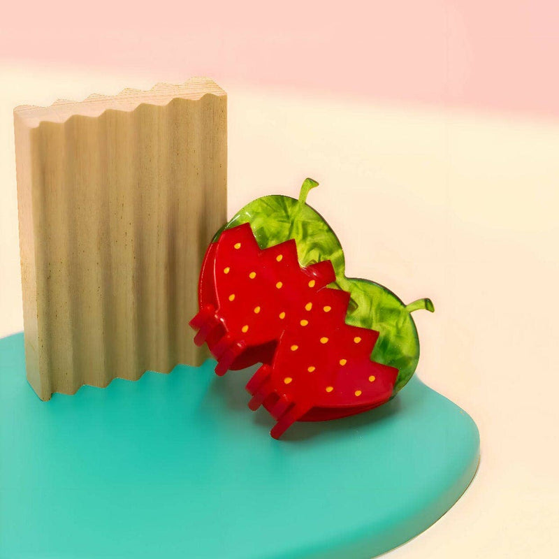 Jenny Lemons - Large Red Strawberry Hair Claw Clip