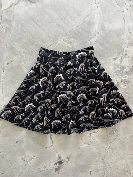 Dino Bones Skater Skirt - Made in California