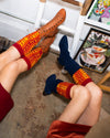 Sock Candy - Interlocking Plaid Knee High Sock