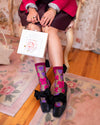 Sock Candy - Big Bow Energy Black Sheer Crew Sock