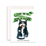 Liyana Studio - Pawesome Cat Gift - Funny Thank You Card