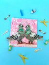 The Peach Fuzz - Pigeon Earrings