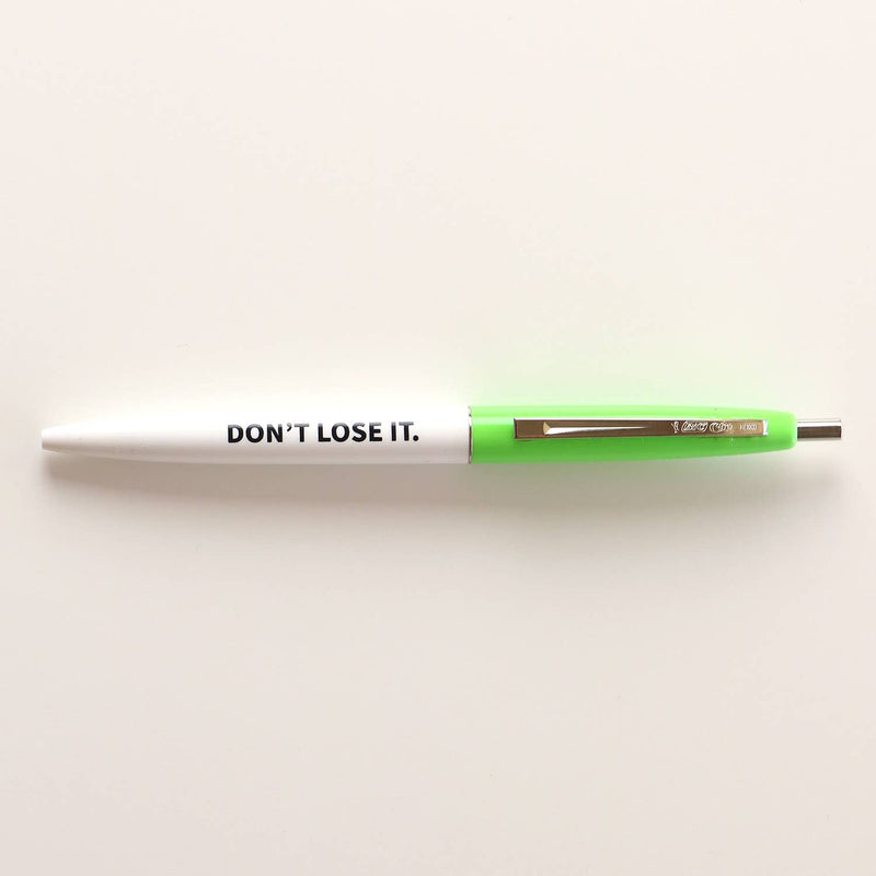 Public School Paper Co. - Lime - Don't Lose It Pen