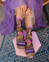 Sock Candy - Magic Mushrooms Black Sheer Crew Sock: Size I: Fits US W5.5-9.5