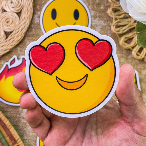 Big Moods - Heart Eyes - Moodi Sticker