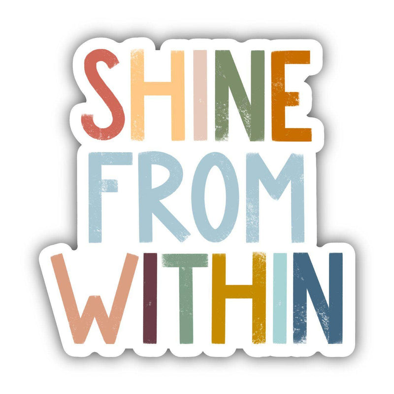 Big Moods - Shine From Within Positivity Lettering Sticker