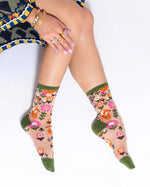 Sock Candy - Feeling Foxy Sheer Crew Sock