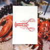 Green Bee Tea Towels - Lobster Dish Towel | Tea Towels | Ocean Kitchen Tea Towels: Red