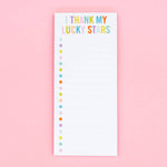 Taylor Elliott Designs - List Pad - "I Thank My Lucky Stars"