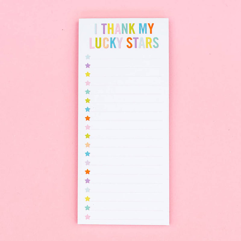 Taylor Elliott Designs - List Pad - "I Thank My Lucky Stars"