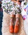 Sock Candy - Feeling Foxy Sheer Crew Sock