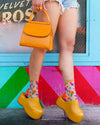 Sock Candy - Ditsy Floral Sheer Ankle Sock