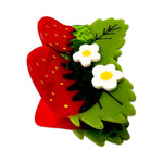 Jenny Lemons - Large Strawberries and Flowers Hair Claw Clip