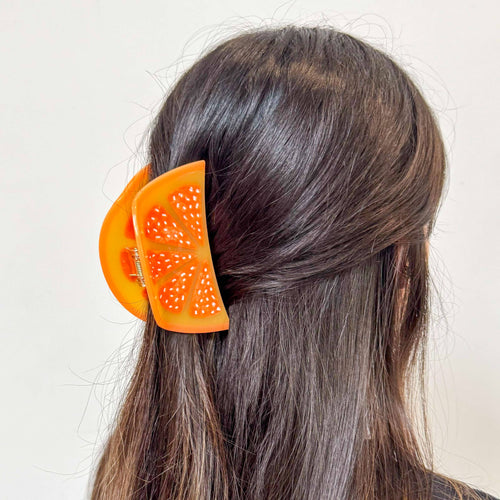 Jenny Lemons - Large Orange Slice Hair Claw Clip