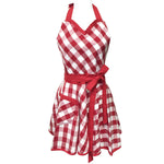 Adjustable Flirty Hostess Apron: Red Polka Dots