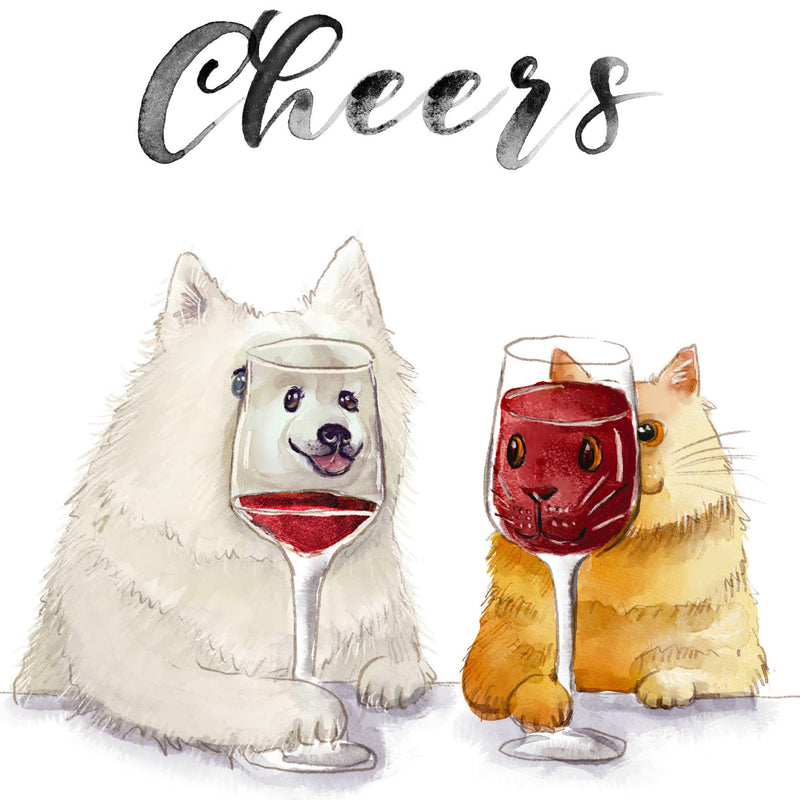 Liyana Studio - Cheers Wine-derful Year - Funny Birthday Card