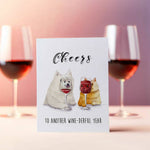 Liyana Studio - Cheers Wine-derful Year - Funny Birthday Card