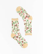 Sock Candy - Sheer Rosettes Crew Sock