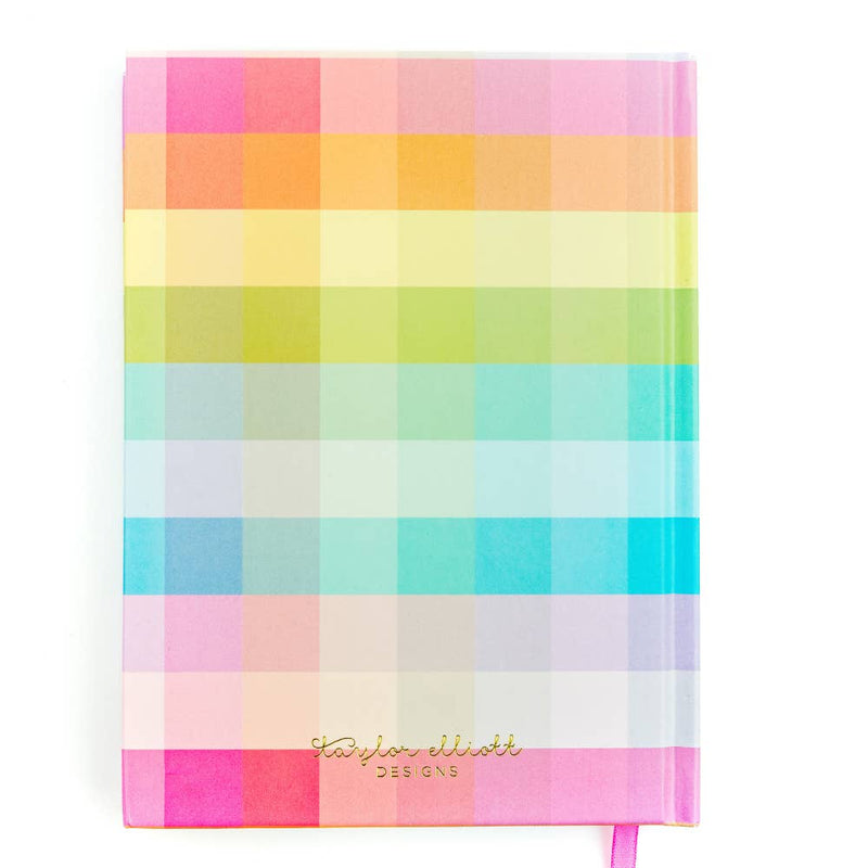 Taylor Elliott Designs - Notebook - "Darling..." - Colorful Gingham