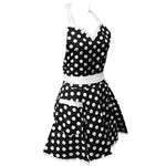 Adjustable Flirty Hostess Apron: Red Polka Dots