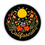 Big Moods - California Sticker - Sunshine & Flowers