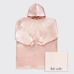 KITSCH - (Sample) Glazey Satin Hoodie - Blush