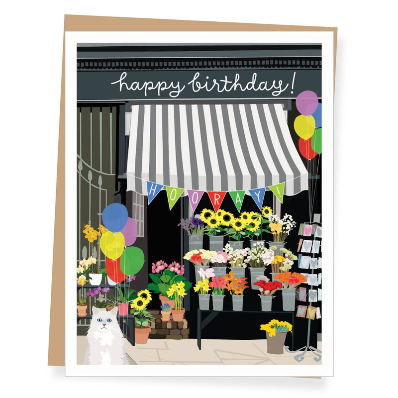 Apartment 2 Cards - Flower Shop Birthday Card