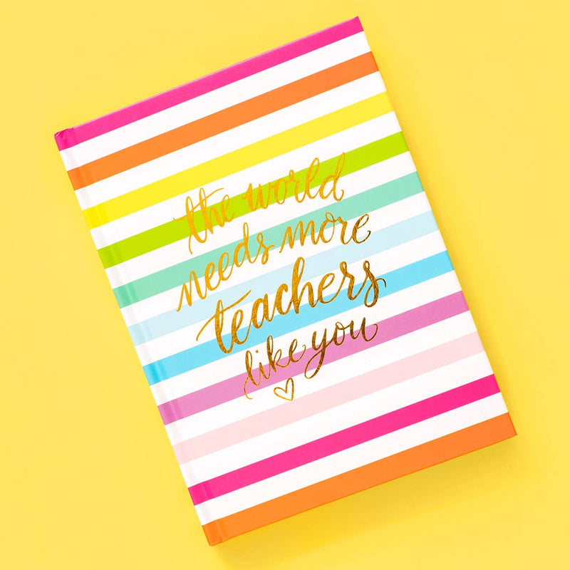 Taylor Elliott Designs - Notebook - Teacher Appreciation - Rainbow Stripes