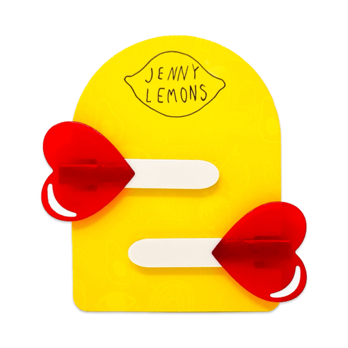 Jenny Lemons - Heart Lollipop Alligator Hair Clip Set