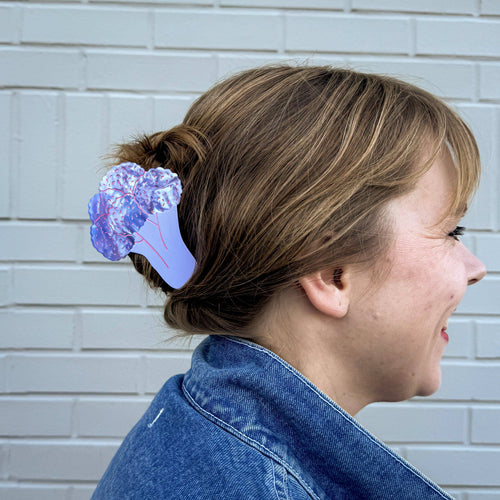 Jenny Lemons - Large Purple Cauliflower Hair Claw Clip