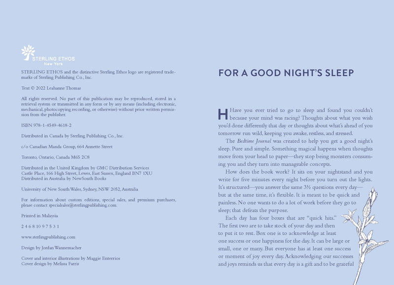 Hachette Book Group - Bedtime Journal by Leahanne Thomas