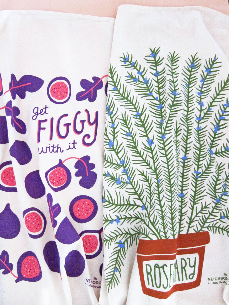 The Neighborgoods - FALL ROSEMARY & FIG (Rosemary, Fig) - Tea Towel Set of 2