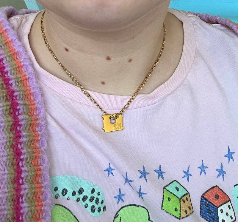 The Peach Fuzz - Bread Winner Necklace