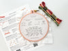 Matryoshka Doll Shop - Beginner Embroidery Kit - Stitch Sampler for beginners: Yellow + Orange