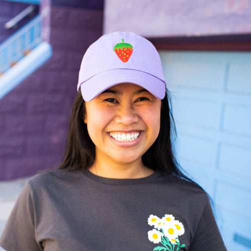 Jenny Lemons - Strawberry Embroidered Hat