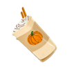 Jenny Lemons - Large Pumpkin Spice Latte Hair Claw Clip