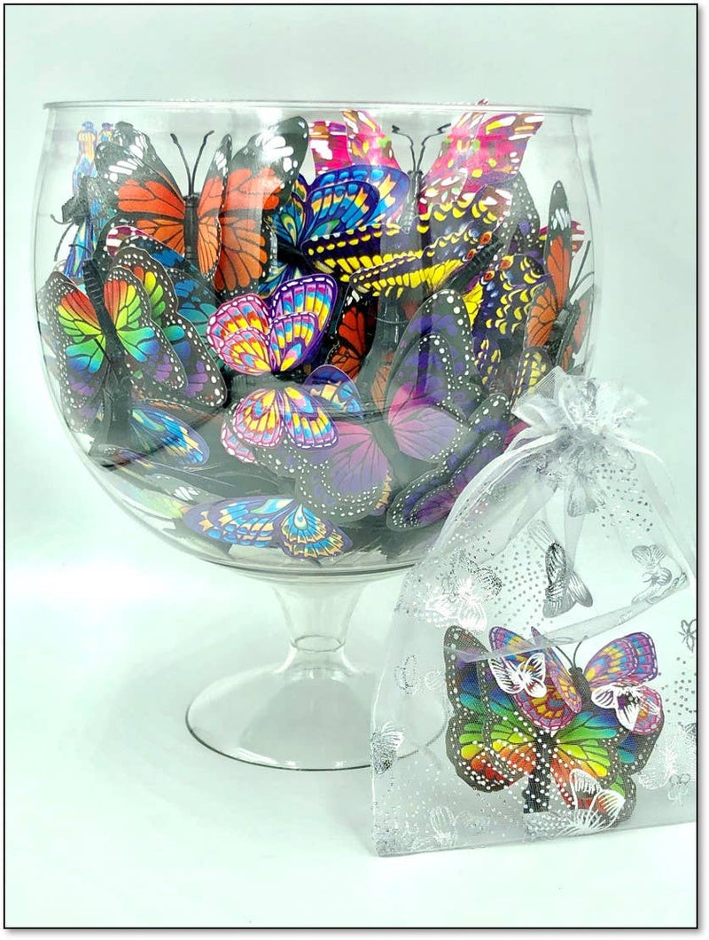 Flutter Gallery - GLOW Butterfly Clip Bundle of 100