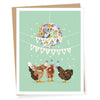 Apartment 2 Cards - Party Chickens Birthday Greeting Card