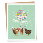 Apartment 2 Cards - Party Chickens Birthday Greeting Card