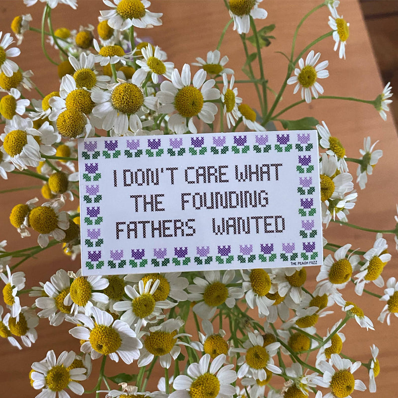 The Peach Fuzz - Founding Fathers Sticker: Small