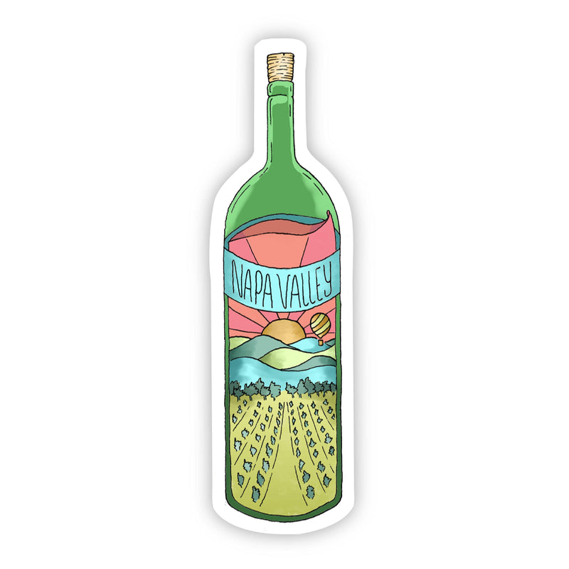 Big Moods - Napa Valley Wine Bottle Sticker - California