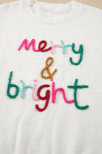 Merry & Bright Round Neck Casual Sweater